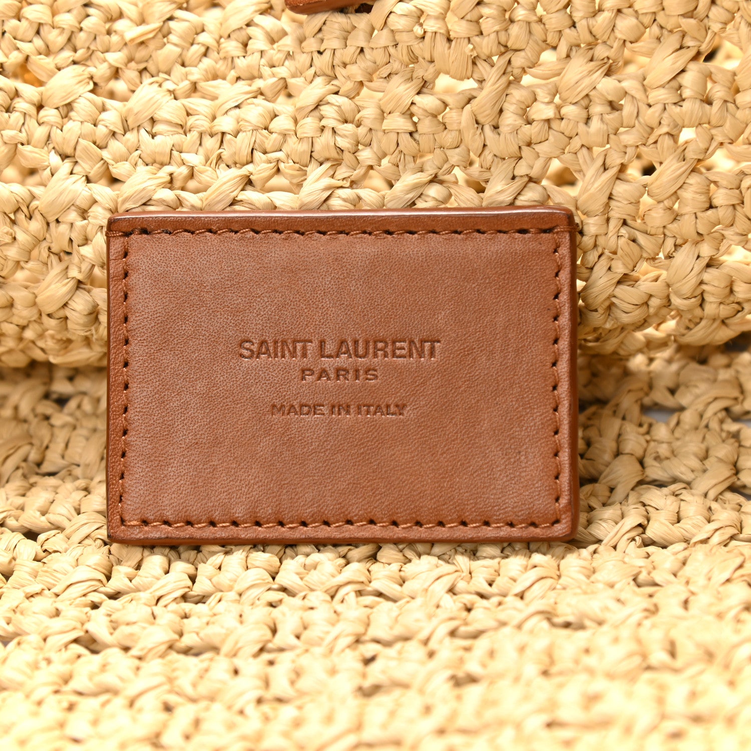 Saint Laurent Raffia Monogram Hobo Naturale 6 of 10