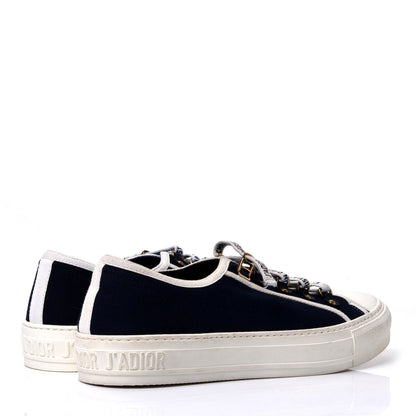 Christian Dior Canvas Walk'N'Dior Low Top Sneakers 40 Black 4 of 7