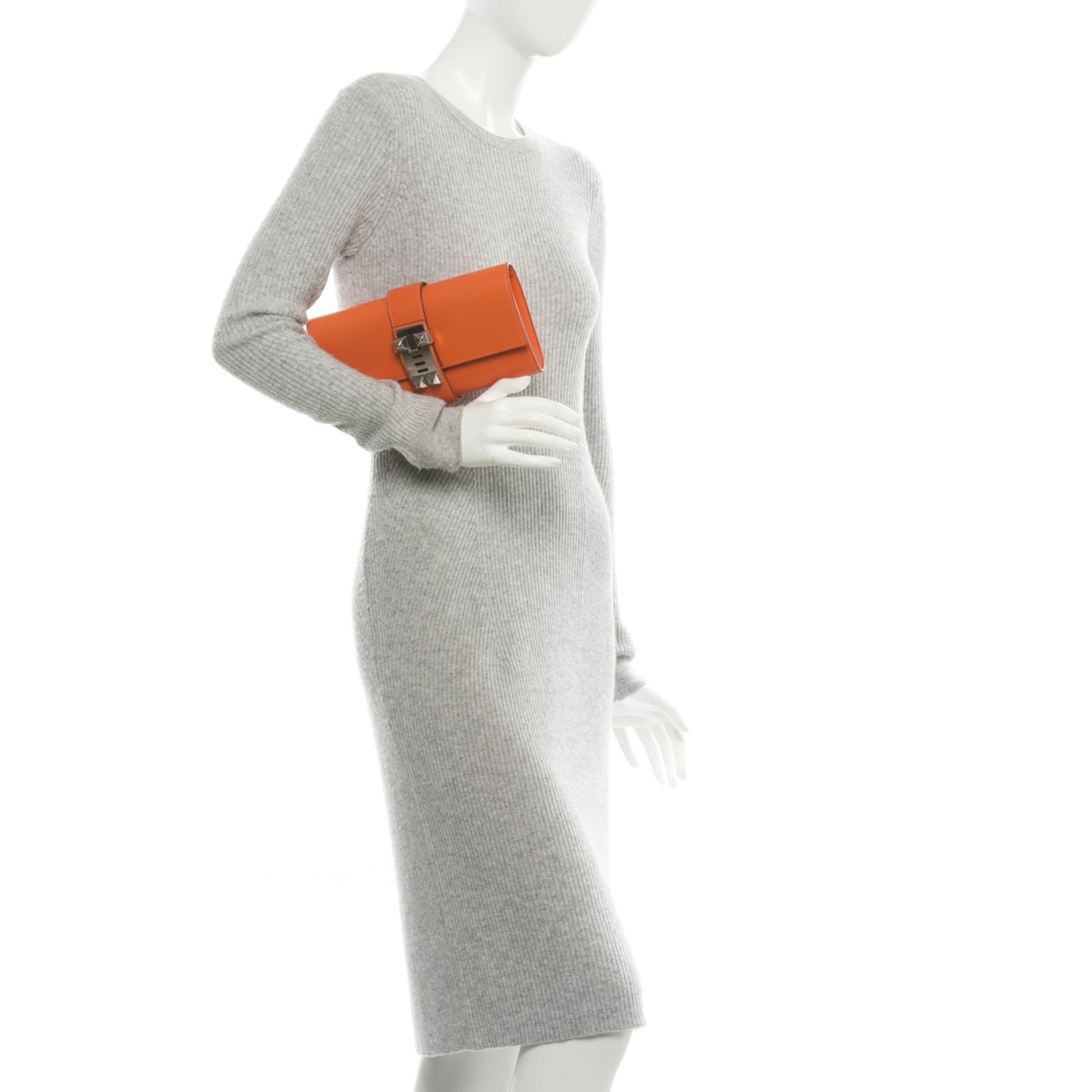 Tadelakt Medor 23 Clutch Orange