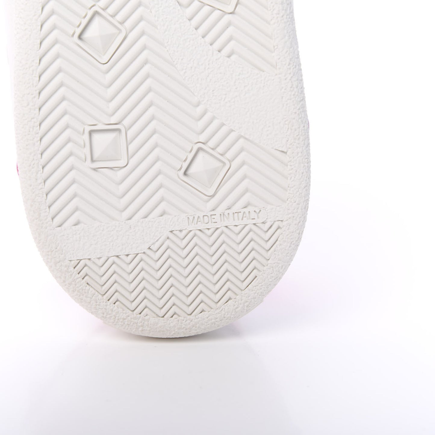 Calfskin Womens Backnet Sneakers 40 White Fuchsia