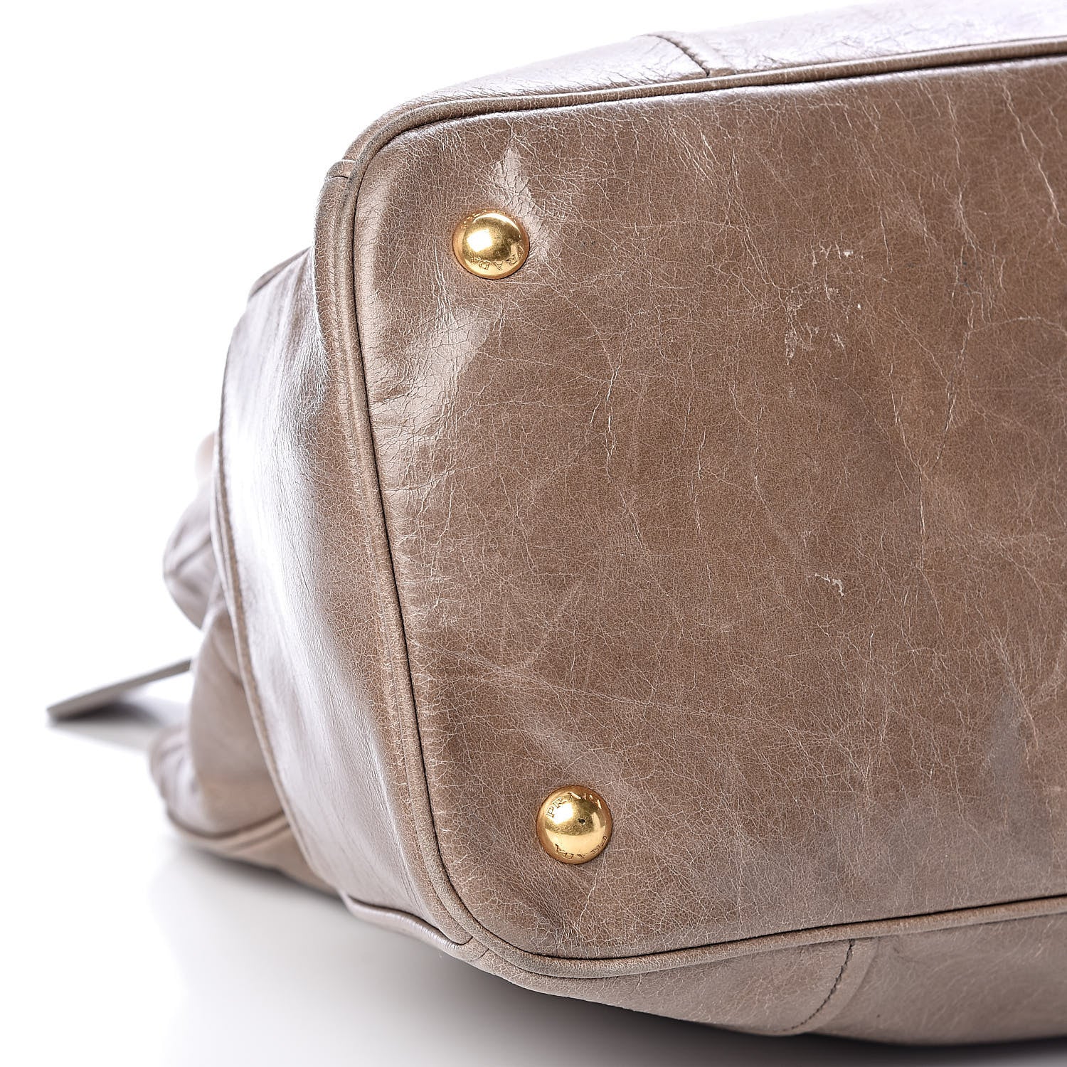 Prada Vitello Shine Top Handle Bag Argilla 5 of 11