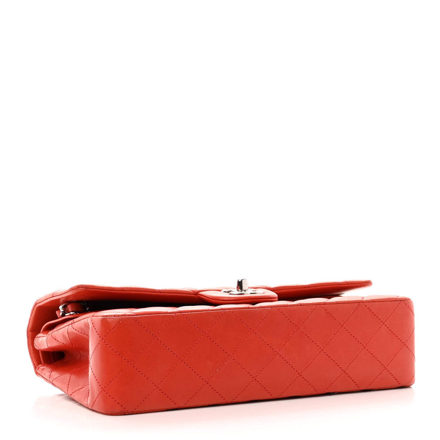 Chanel Lambskin Quilted Medium Double Flap Red 4 of 14