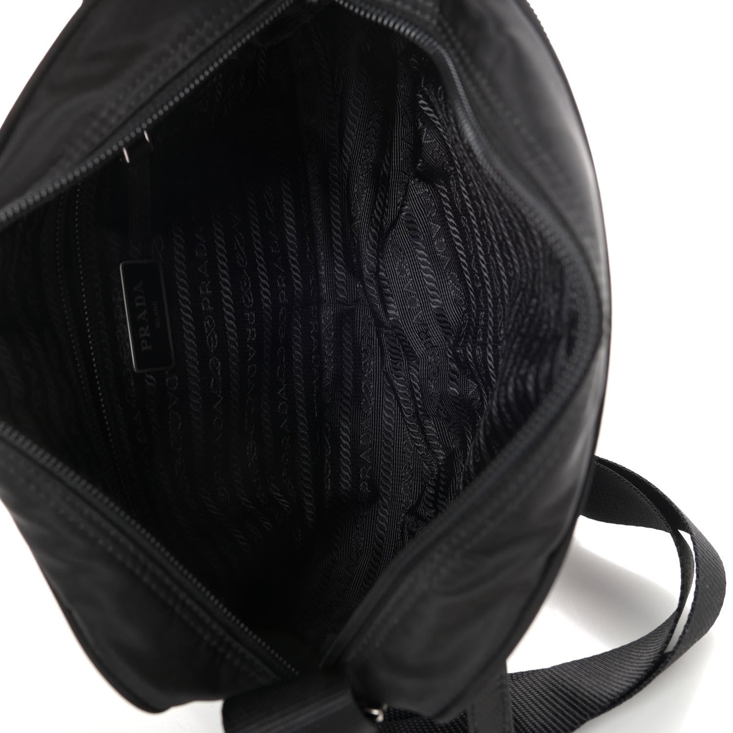 Prada Tessuto Nylon Vela Shoulder Bag Black 5 of 9
