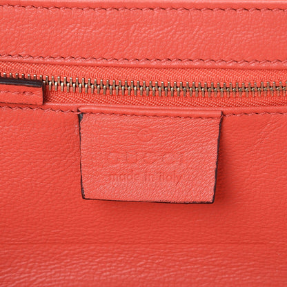 Gucci Lambskin Crystal Beaded Broadway Box Clutch Coral 6 of 11