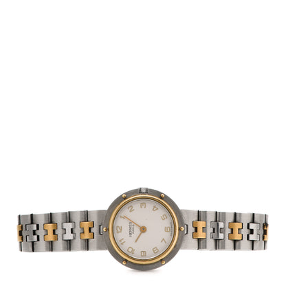 Hermes Stainless Steel 24mm Clipper Quartz Watch Gold 2 of 5