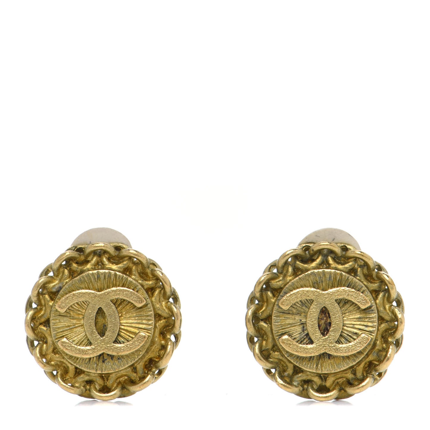CC Clip On Earrings Gold