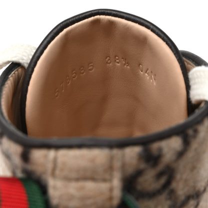 Gucci Covered Wool Big GG Monogram Womens Lace Up Combat Ankle Boots 38.5 Beige Ebony Cocoa 7 of 7