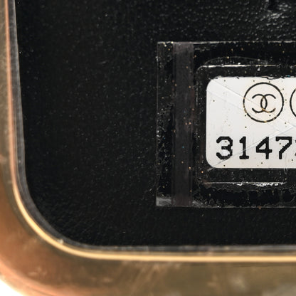 Chanel Glazed Goatskin Quilted Small Box With Chain Black 8 of 10