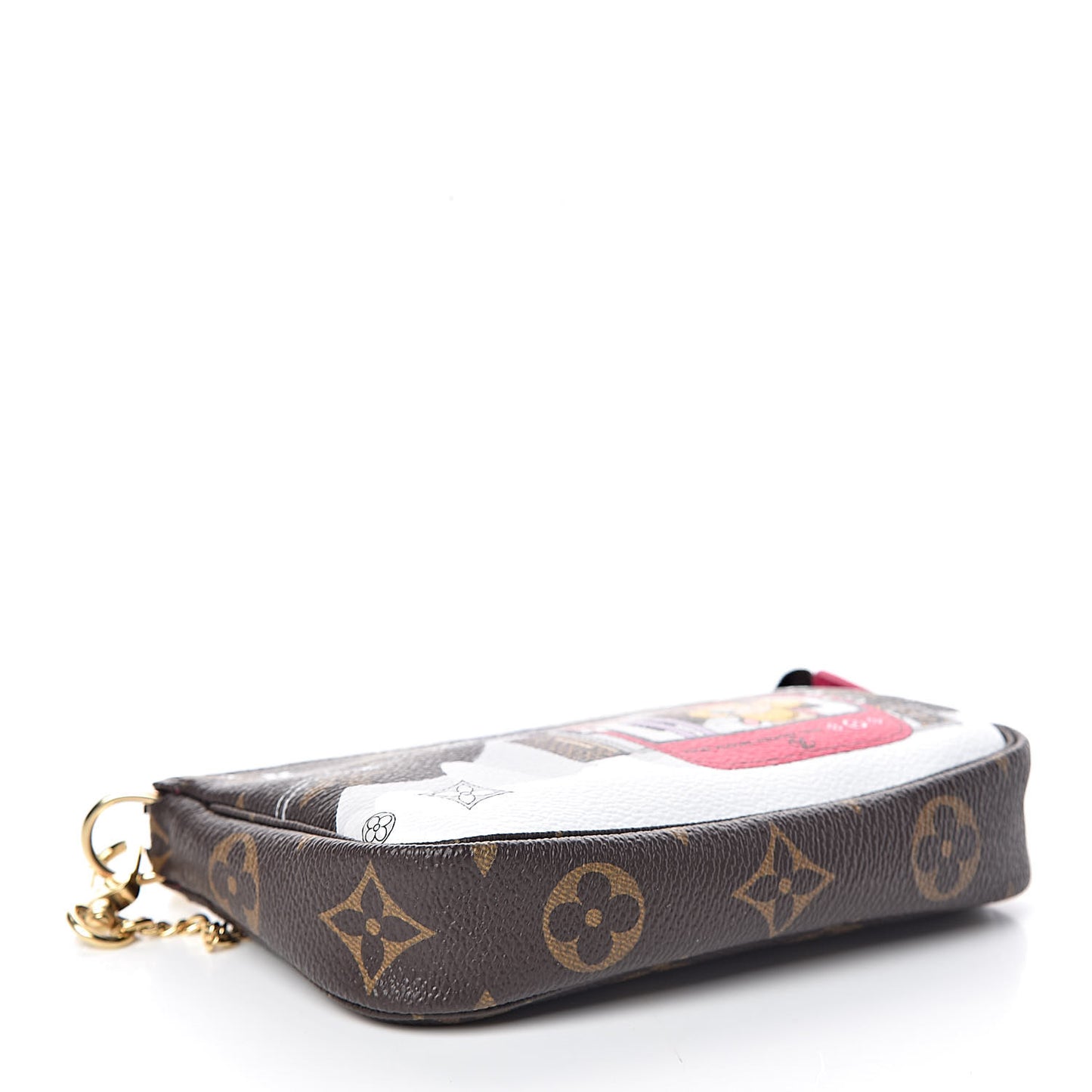 Monogram 2019 Christmas Animation Mini Courchevel Pochette Accessories Fuchsia