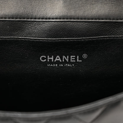 Chanel Lambskin Quilted Clutch With Chain Flap Black 7 of 10