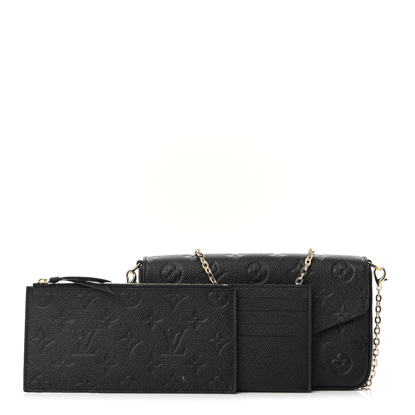 Empreinte Pochette Felicie Chain Wallet Black