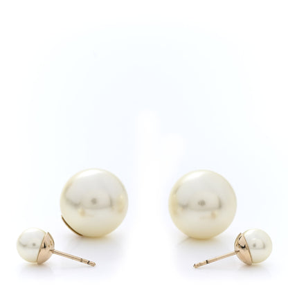 Christian Dior Pearl Mise En Dior Tribal Earrings Gold 3 of 5