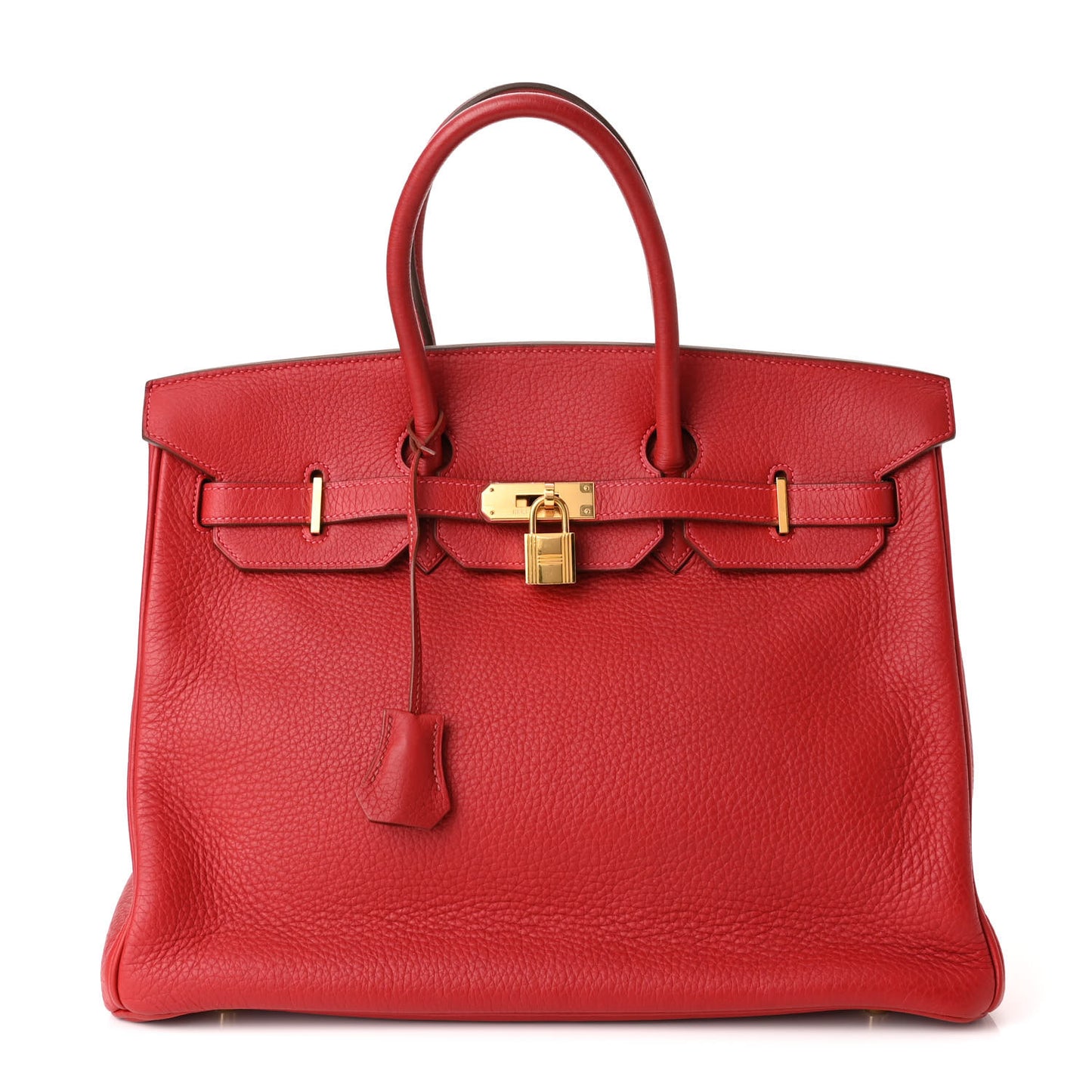 Taurillon Clemence Birkin 35 Rouge Vif