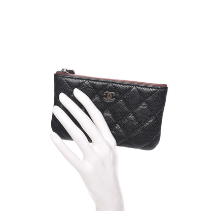 Chanel Caviar Quilted Small Cosmetic Case Black 2 of 8