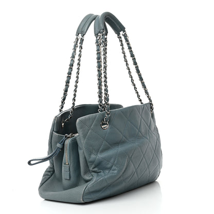 Chanel Caviar Quilted Timeless CC Tote Blue 3 of 24