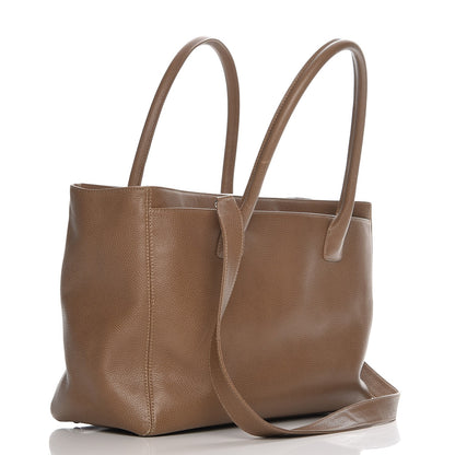 Chanel Calfskin Cerf Executive Shopper Tote Beige 4 of 9