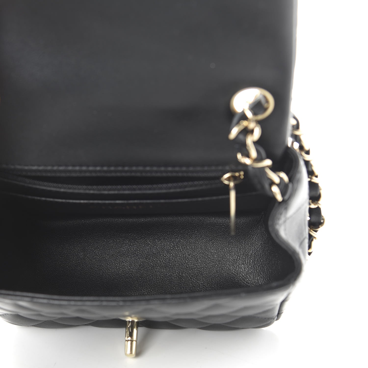 Chanel Lambskin Quilted Mini Square Flap Black 5 of 10