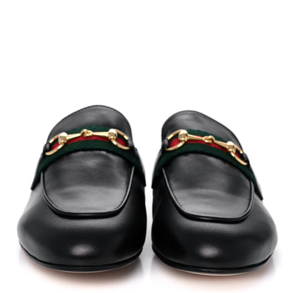 Gucci Malaga Kid Web Womens Princetown Slippers 37 Black 2 of 9