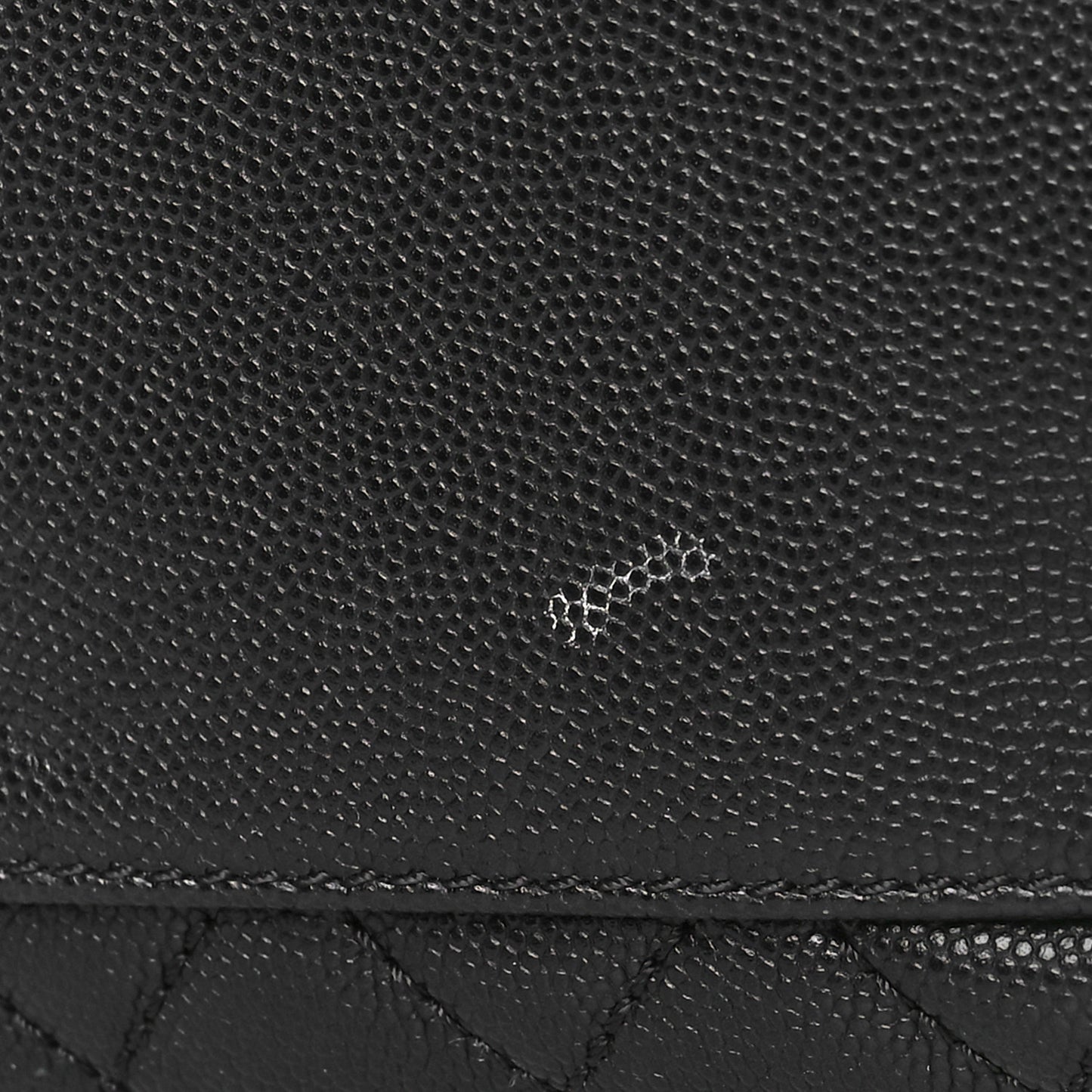 Caviar Lizard Quilted Medium Coco Handle Flap Black