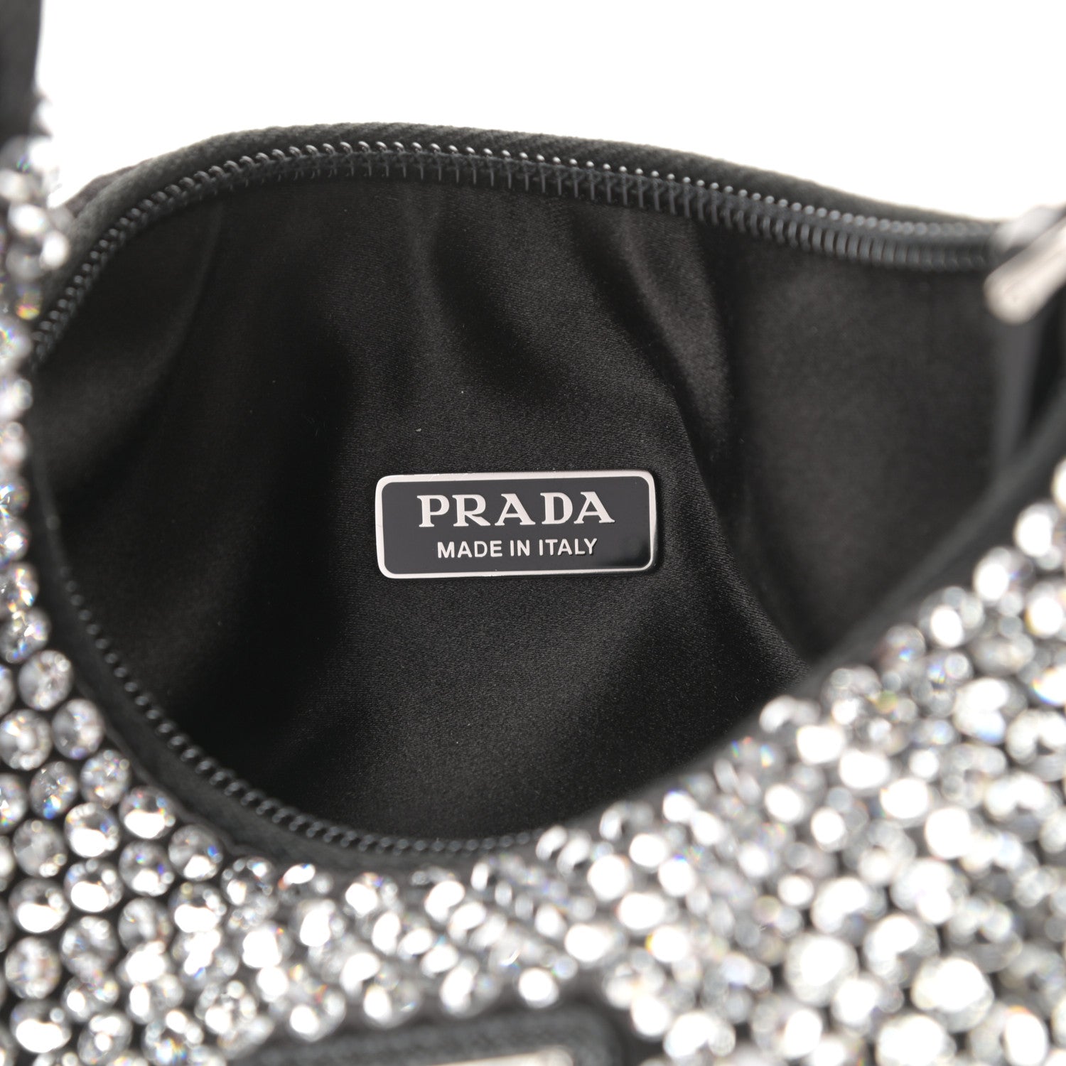 Prada Satin Crystal Mini Re-Edition 2000 Bag Cristal 6 of 8