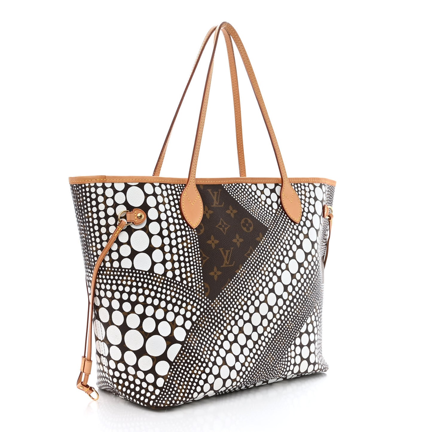 Monogram Kusama Waves Neverfull MM White