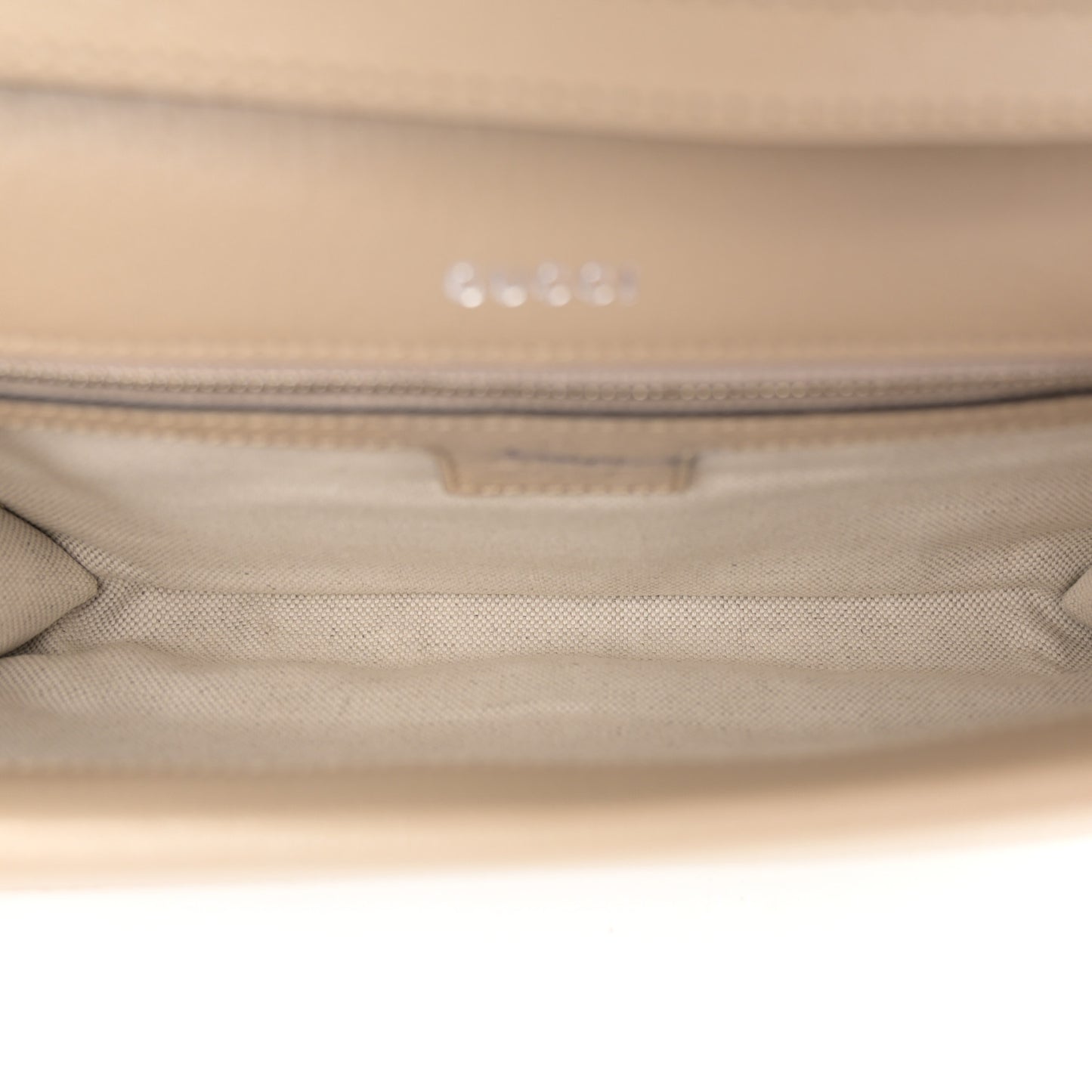 GG Supreme Monogram Textured Dollar Calfskin Dionysus Small Shoulder Bag Beige Mystic White Oatmeal