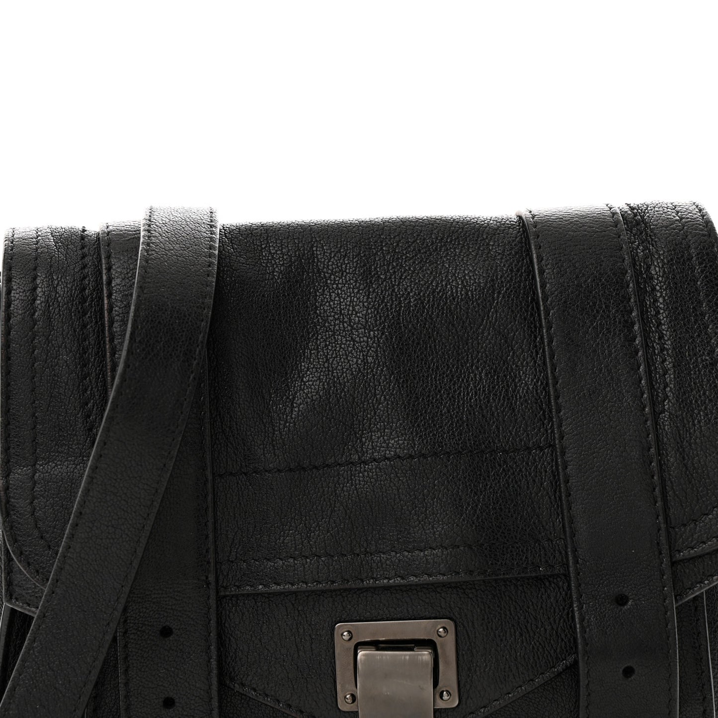 Lambskin PS1 Pouch Messenger Black
