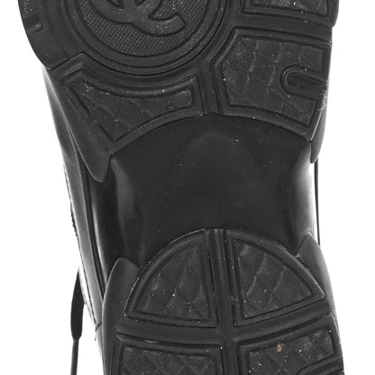 Chanel Lambskin Fabric CC Uniform Sneakers 39.5 Black 7 of 9