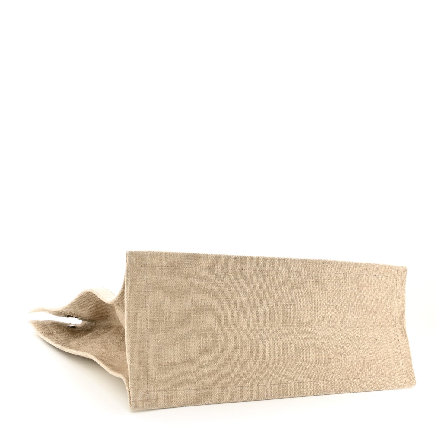 Linen Calfskin Rive Gauche Tote Optic White