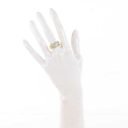 David Yurman 18K Yellow Gold Pave Diamond 10mm Metro Cable Ring 53 6.5 2 of 4