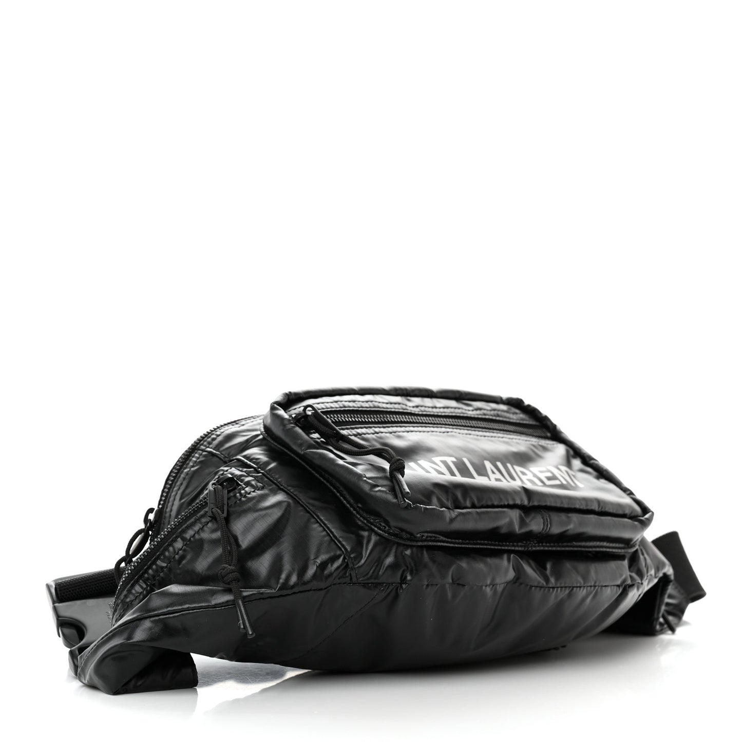 Nylon Logo Ripstop Body Belt Bag Black