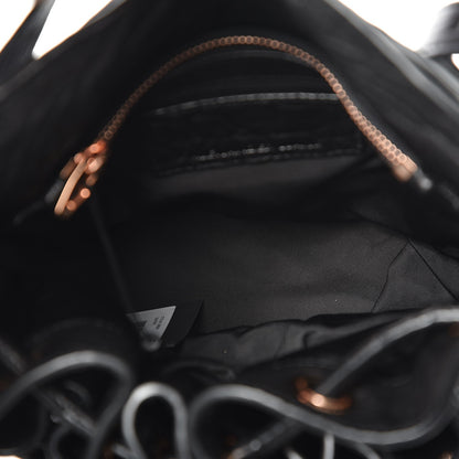Alexander Wang Pebbled Lambskin Diego Bucket Black Rose Gold Hardware 5 of 6