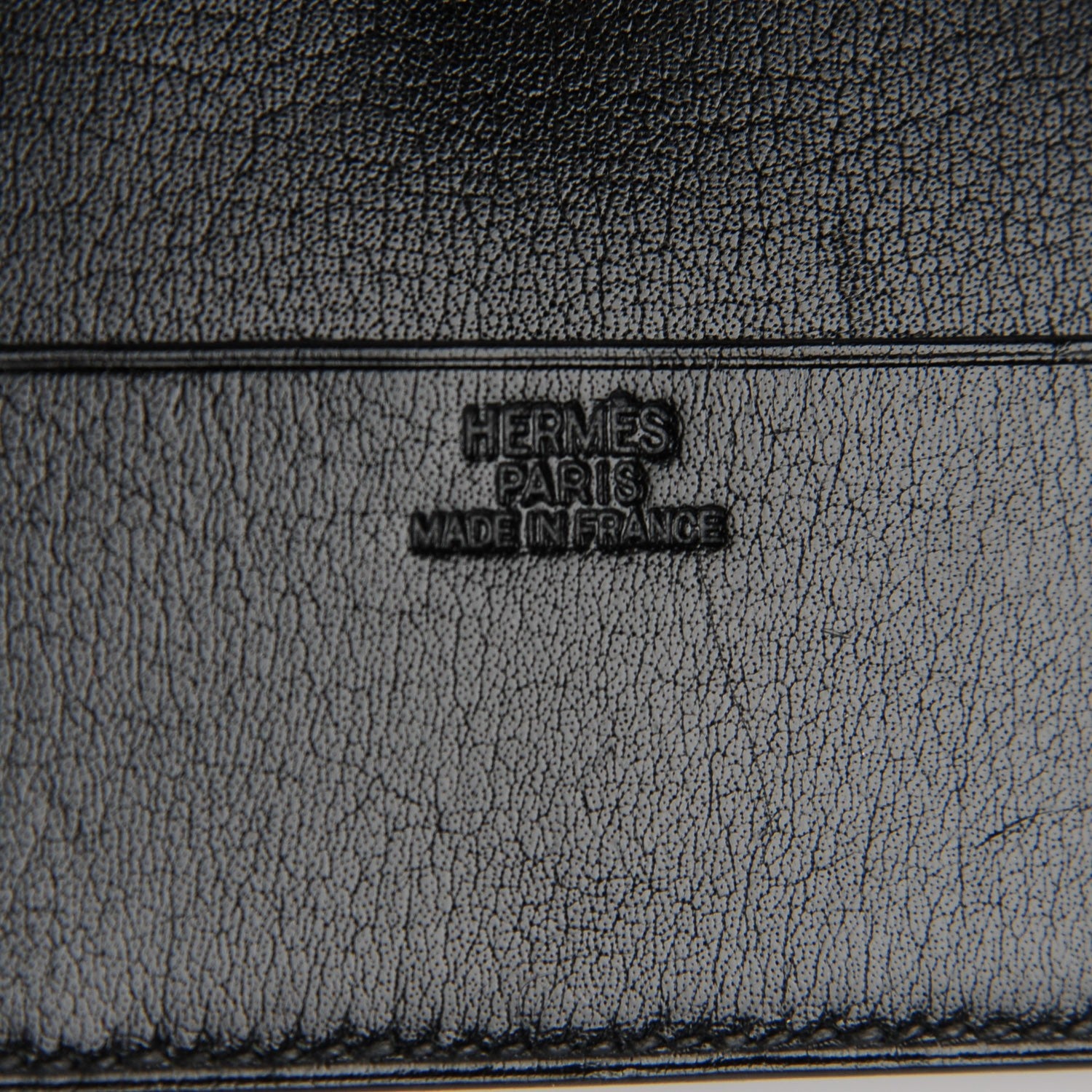 Hermes Evergrain Mens Bi Fold Wallet Black 5 of 7