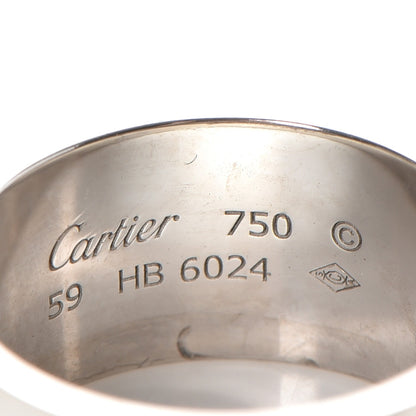 Cartier 18K White Gold 11mm LOVE Ring 59 8.75 4 of 5