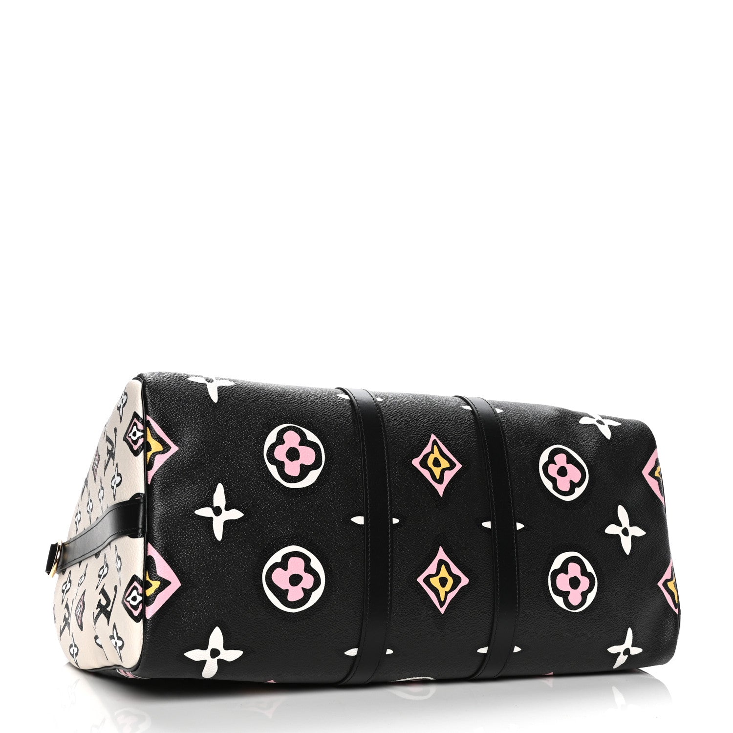 Louis Vuitton Monogram Giant Wild At Heart Keepall Bandouliere 45 Black 3 of 4