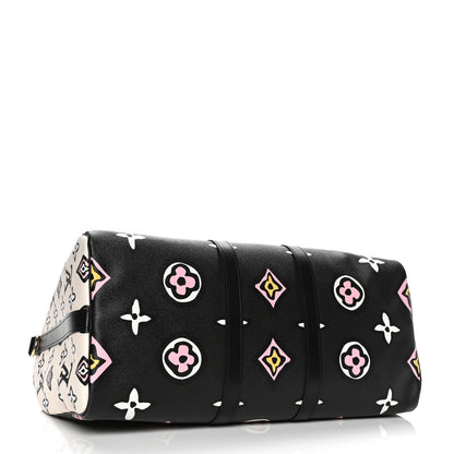 Louis Vuitton Monogram Giant Wild At Heart Keepall Bandouliere 45 Black 3 of 4