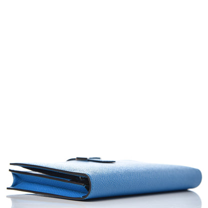 Hermes Epsom Bearn Gusset Wallet Bleu Zanzibar 4 of 8