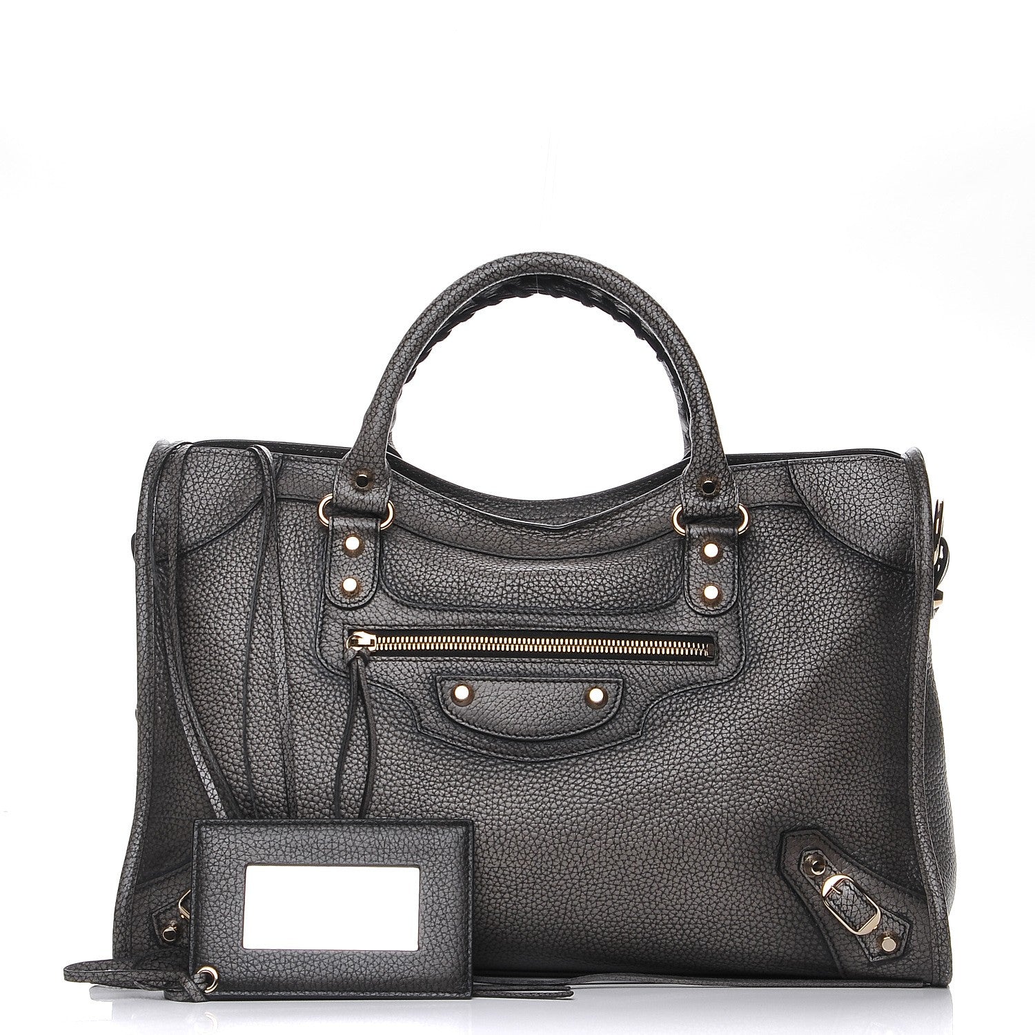 Balenciaga Grained Calfskin Classic Gold Hardware City Ombre Grey Gradient 1 of 8