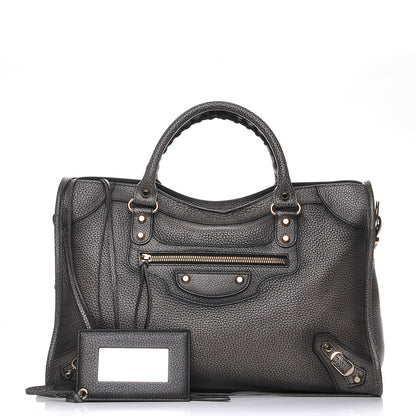Balenciaga Grained Calfskin Classic Gold Hardware City Ombre Grey Gradient 1 of 8