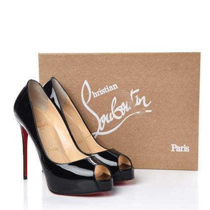Christian Louboutin Patent New Very Prive 120 Pumps 36 Black 9 of 9