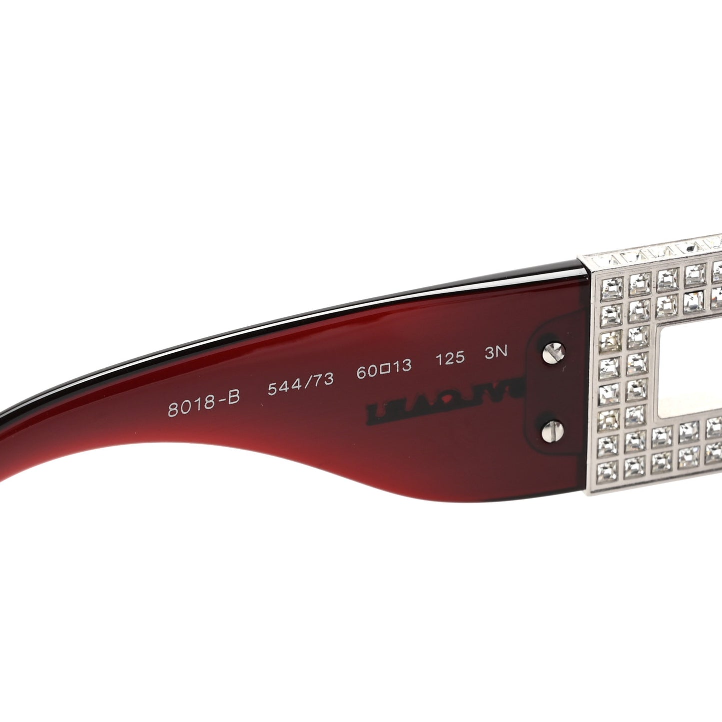 Crystal Square 8018-B Sunglasses Burgundy