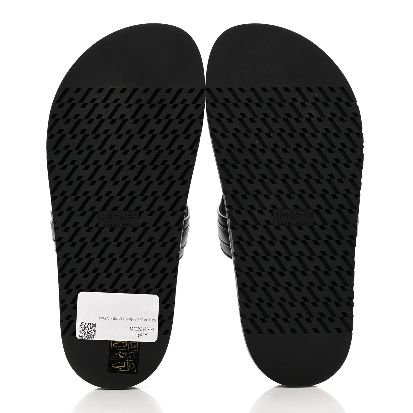 Calfskin Womens Empire Sandals 36.5 Black