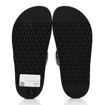 Hermes Calfskin Womens Empire Sandals 36.5 Black 5 of 9