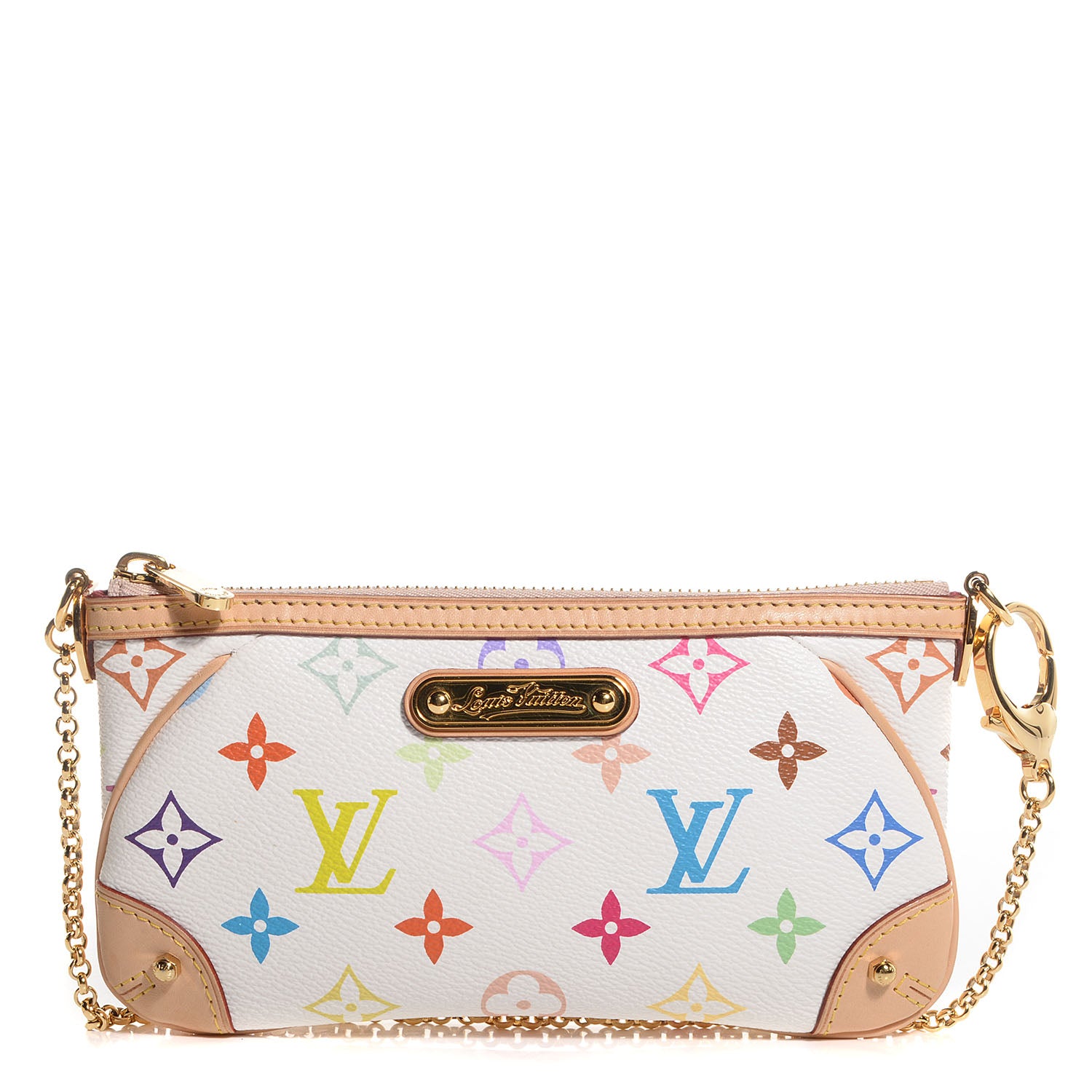 Louis Vuitton Monogram Multicolor Pochette Milla MM White 1 of 8