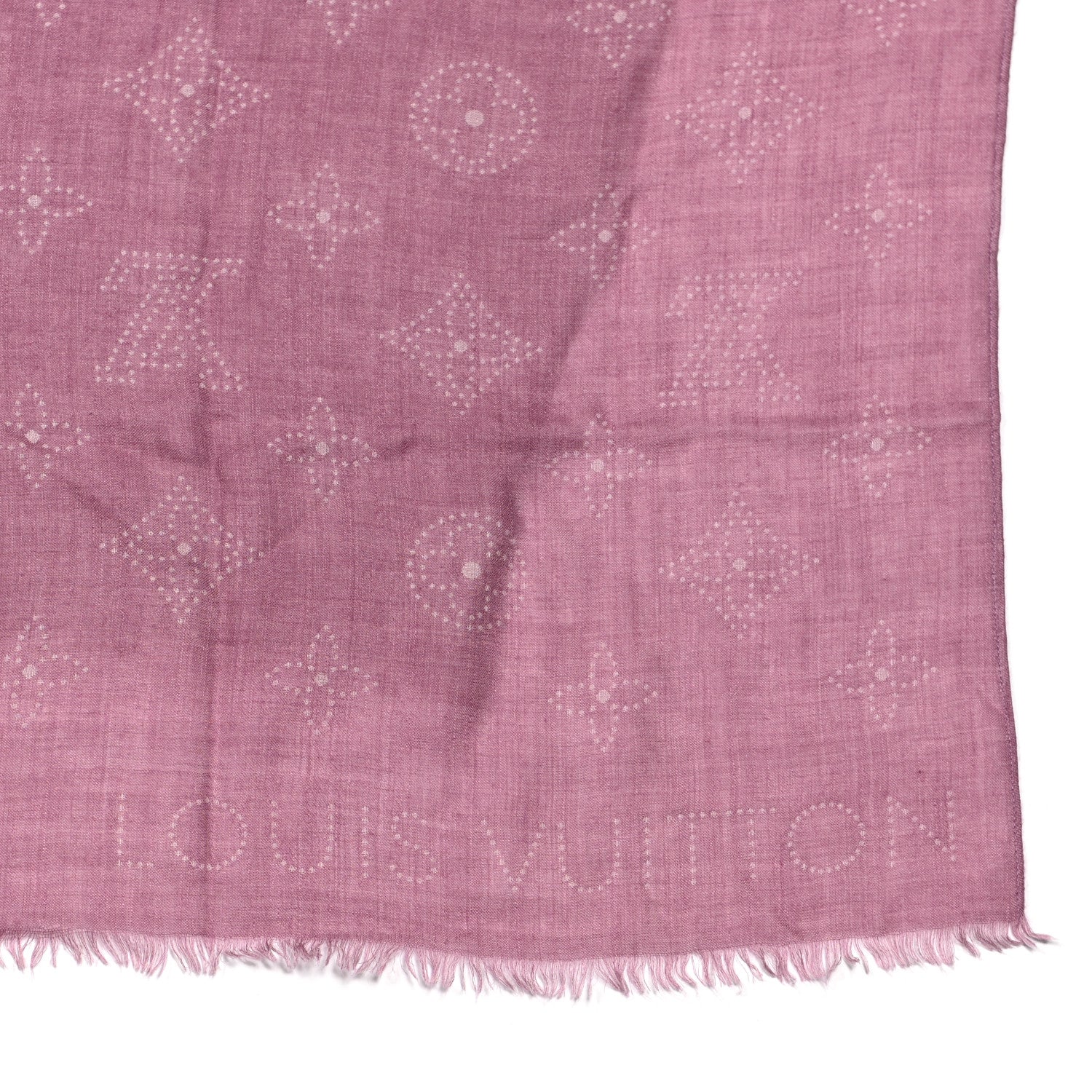 Louis Vuitton Cashmere Silk Mahina Shawl Scarf Violet 3 of 4