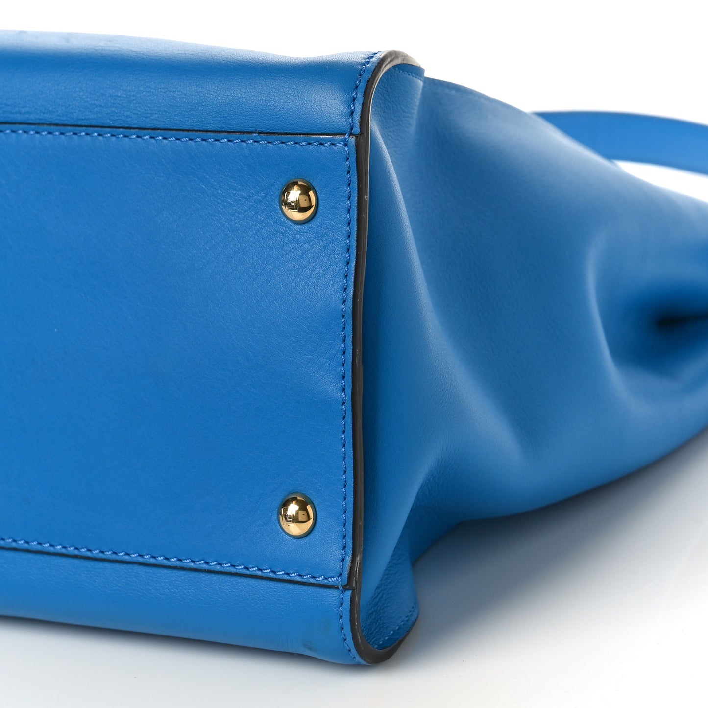 Vitello Seta Studded Monster Eyes Large Peekaboo Iconic Satchel Blue Royal Black Multicolor