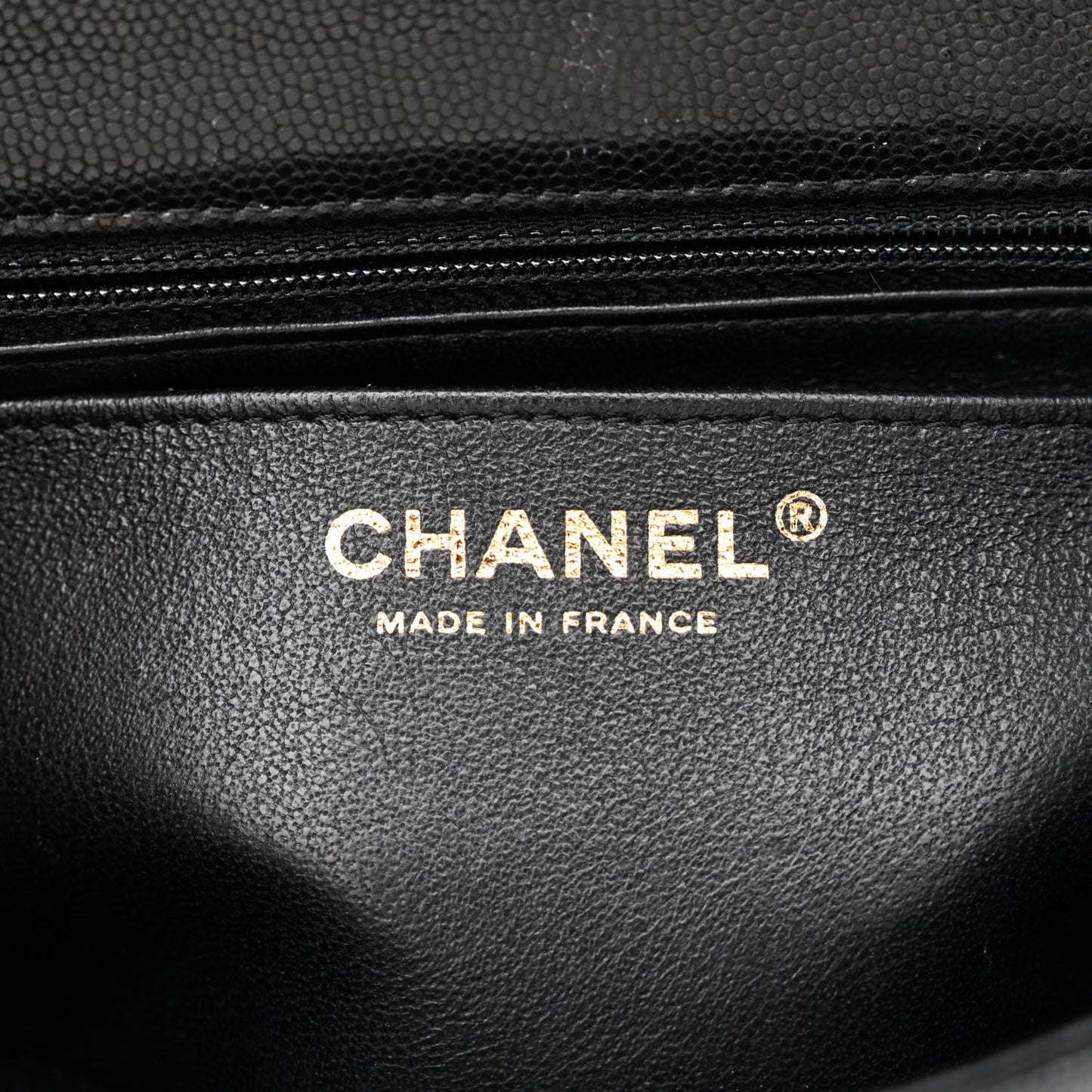 Caviar Quilted Mini Rectangular Flap Black