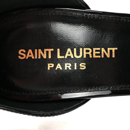 Saint Laurent Patent Calfskin Opyum 85 Sandals 39 Black 8 of 13