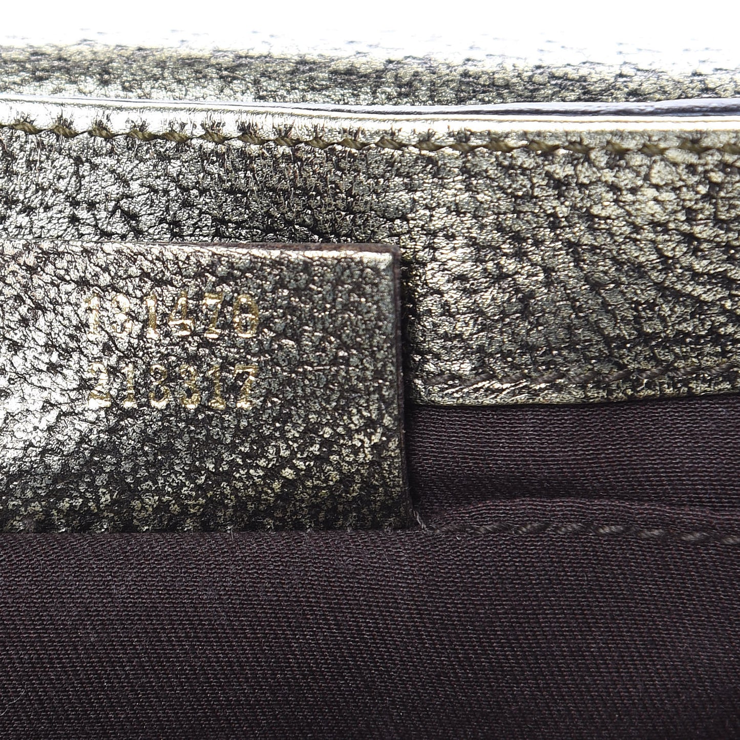 Calfskin Small Horsebit Chain Clutch Gold
