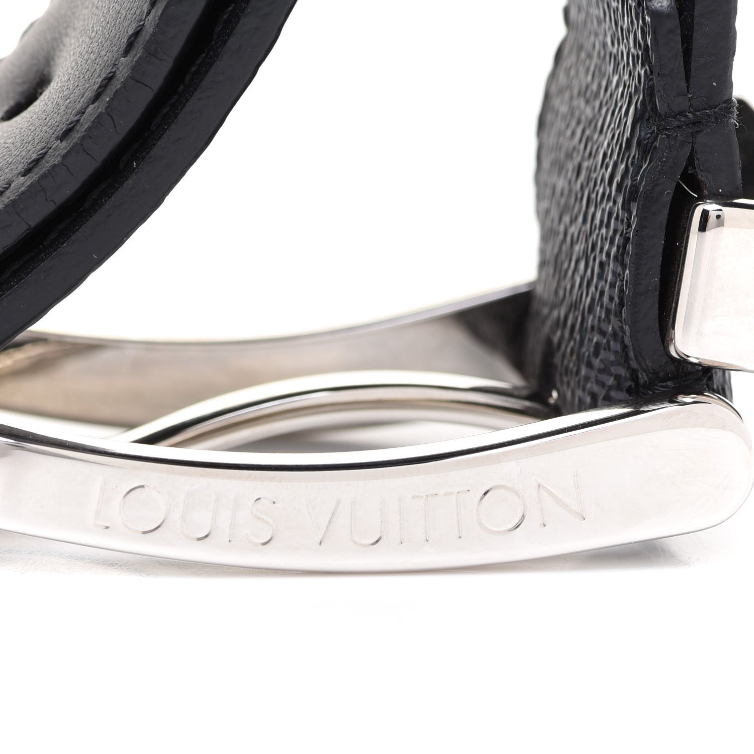 Louis Vuitton Damier Graphite Calfskin Belt 85 34 Black 5 of 8